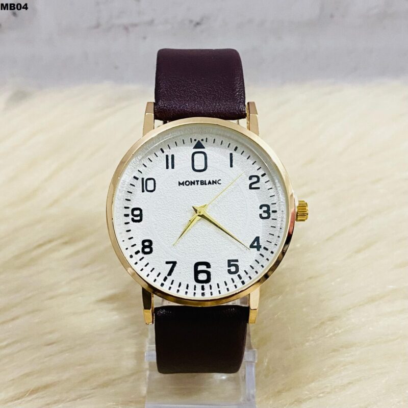 RELÓGIO PULSEIRA DE COURO MASC. - RPCMB04