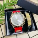 KIT MASC. RELÓGIO + PULSEIRA - KMR03