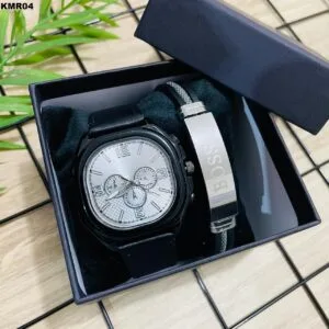 KIT MASC. RELÓGIO + PULSEIRA - KMR04