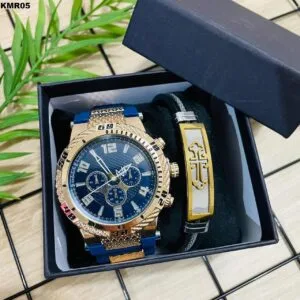 KIT MASC. RELÓGIO + PULSEIRA - KMR05