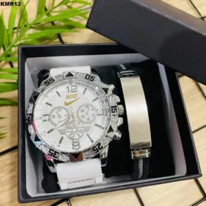 KIT MASC. RELÓGIO + PULSEIRA - KMR12