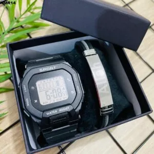 KIT MASC. RELÓGIO + PULSEIRA - KMR14