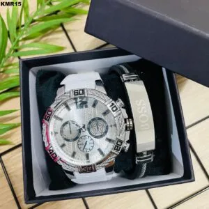 KIT MASC. RELÓGIO + PULSEIRA - KMR15