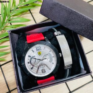 KIT MASC. RELÓGIO + PULSEIRA - KMR16