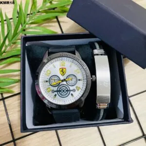 KIT MASC. RELÓGIO + PULSEIRA - KMR18