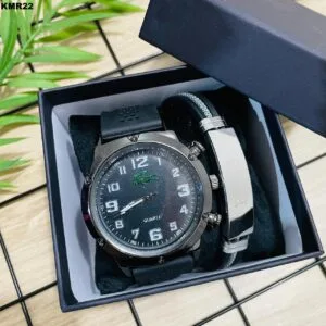 KIT MASC. RELÓGIO + PULSEIRA - KMR22