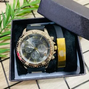 KIT MASC. RELÓGIO + PULSEIRA - KMR23