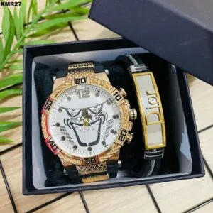 KIT MASC. RELÓGIO + PULSEIRA - KMR27