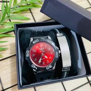 KIT MASC. RELÓGIO + PULSEIRA - KMR28