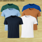 KIT CAMISETAS BÁSICAS LISAS – 6CBL01
