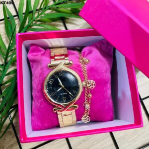 KIT FEM. PULSEIRA + RÉLOGIO - KT409