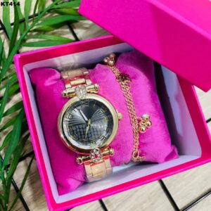 KIT FEM. PULSEIRA + RÉLOGIO - KT414