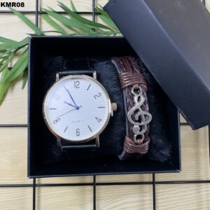 KIT MASC. RELÓGIO + PULSEIRA - KMR08