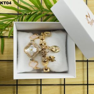 KIT FEM. PULSEIRA + RÉLOGIO - KT04