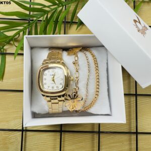 KIT FEM. PULSEIRA + RÉLOGIO - KT05