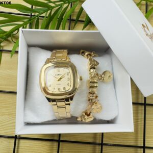 KIT FEM. PULSEIRA + RÉLOGIO - KT06
