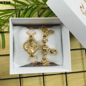 KIT FEM. PULSEIRA + RÉLOGIO - KT08