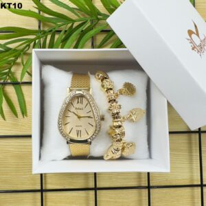 KIT FEM. PULSEIRA + RÉLOGIO - KT10