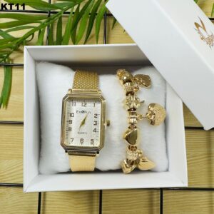 KIT FEM. PULSEIRA + RÉLOGIO - KT11