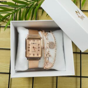 KIT FEM. PULSEIRA + RÉLOGIO - KT15