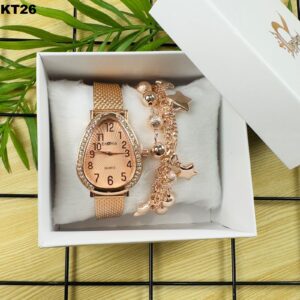 KIT FEM. PULSEIRA + RÉLOGIO - KT26