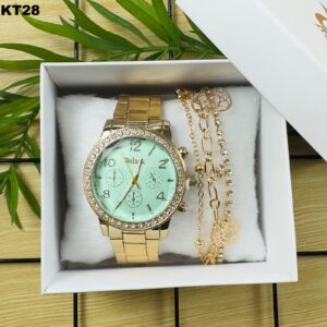 KIT FEM. PULSEIRA + RÉLOGIO - KT28